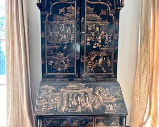 Stuning chinoiserie secretary...