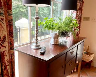 Antique mahogany huntboard