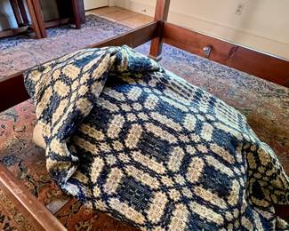 the bedding in this home is off the charts...nothing but the best. Hand woven blankets, vintgae quilts, Yves Delorme, Ralph Lauren and more....