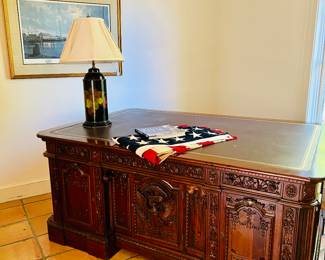 EXACT replica of the oval office desk! From the movie set of Homeland