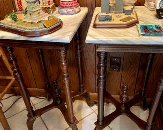 Pair of Marble Top Tables