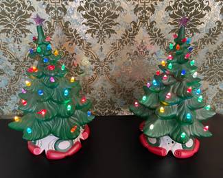 Ceramic Lighted Christmas Trees!