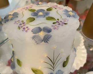 Fenton Blue What Not Box 100 years