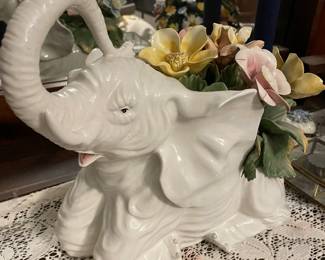 Large Rare Capodimonte Elephant 