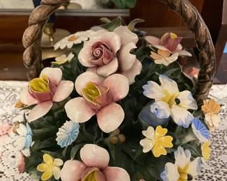 Capodimonte Flower Basket Large