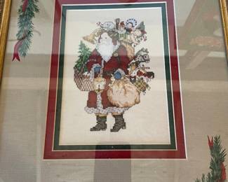 Needlepoint Santa