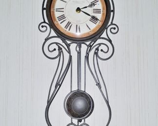Sterling & Noble wrought iron wall clock