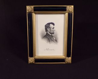 1891 C. B. Hall Signed Steel Engraving of Abraham Lincoln