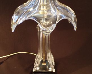Cofrac Art Verrier French Crystal Lamp