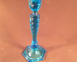 Fenton Cut Ovals Candlestick