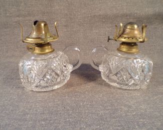 Antique Blown Oil Lamps