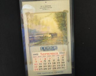 Antique Advertising Calendar