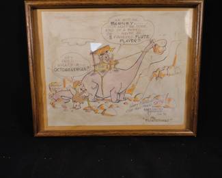 Richard "Dick" Bickenbach Flintstones Animation Happy Birthday Drawing