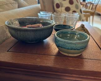 Blue Pottery Bowls
