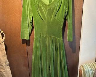 Green Velvet Ethel King Dress