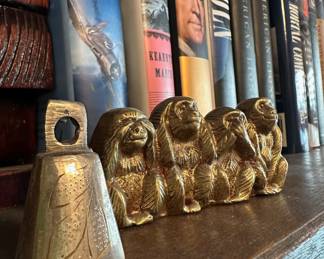 Brass Wise Monkeys - See No Evil, Speak No Evil, Hear No Evil