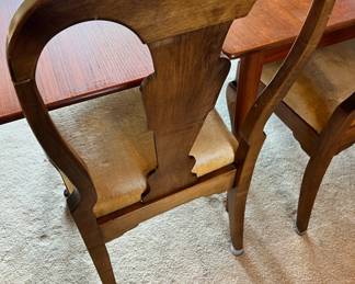 Cherry Drop Leave Rectangle Dining Table and Chairs