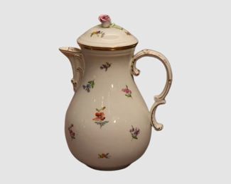 33. Meissen Floral Pattern Coffee Pot