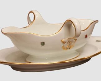 37. Meissen Sauce Boat in Porcelain