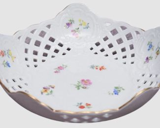 41. Meissen Reticulated Fluted Bowl