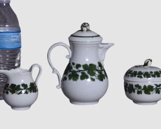 161. Meissen Green ivy Partial Set