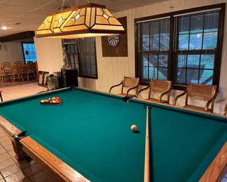 Beautiful official size pool table with all the accessories, including table cover!