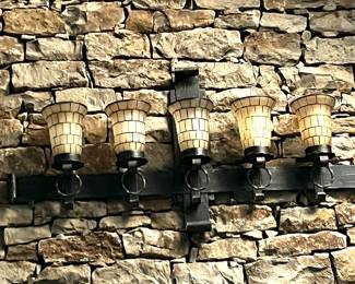 5 lighted wall fixture!