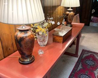 Chinese Altar/Console table by McGuire San Francisco…. Excellent condition!