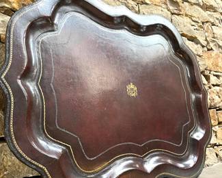 Maitland Smith leather tray