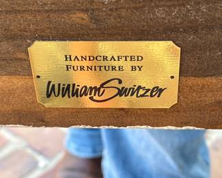 Label on wing back chair