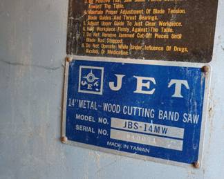 Jet 14" Metal/Wood Cutting Band Saw - JBS-14MW