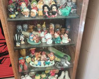 Lady Bugs Salt and Pepper Shakers, Stinky & Pfui Skunk Salt & Pepper Shakers, Folk Art Toby Salt & Pepper Shakers, Frogs Playing Instruments Salt & Pepper Shakers, Native American Salt and Pepper Shakers, Pineapple Salt and Pepper Shakers, Toes & Feet Salt and Pepper Shakers