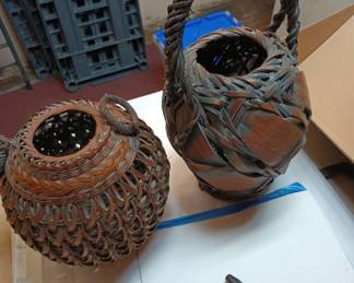 Two 1850's Japanese Edo Baskets