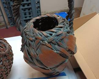 Two 1850's Japanese Edo Baskets