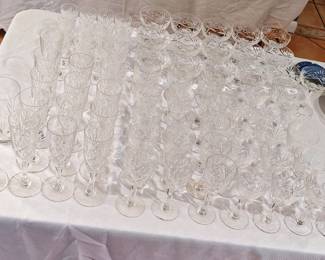 79 PIECES SAINT-LOUIS STEMWARE
