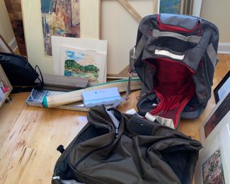 Artwork and travel bags