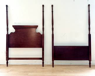 VINTAGE CHERRY POSTER TWIN BED