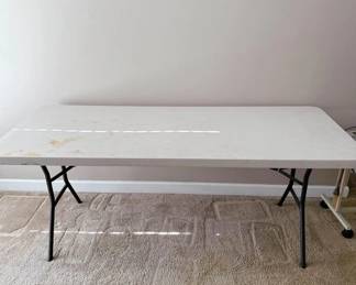 PLASTIC TABLE 6’ CAMPING OUTDOOR GARAGE