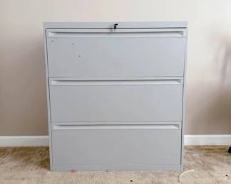 LATERAL FILING CABINET • GRAY • 3 DRAWER