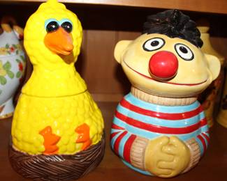 Bird Bird bank; Ernie cookie jar