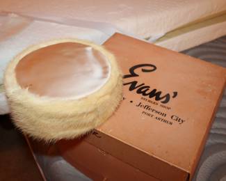 fur pill box hat