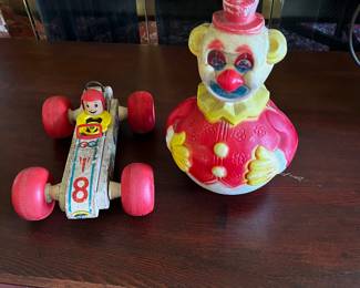 Fisher Price Race Car/Roly Clown