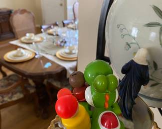 They all hopped on Yoshi and soon arrived at Yoshi's crib inside the magic tea cup. Angry man remembered some cool Christmas ornaments he saw at the estate sale and said "follow me, I've got an idea!"