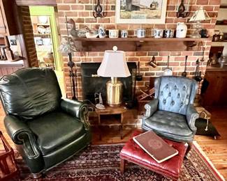 Recliner Chair, Ottoman