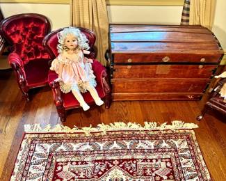 Velvet  Child / Doll Chairs