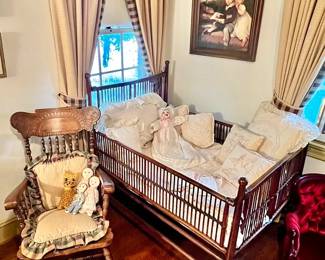Crib, Wooden Rockingchair