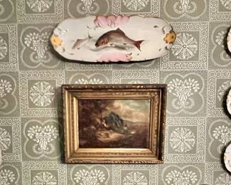 Limoges Fish Platter & Plates