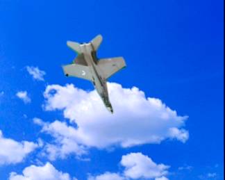 Toy plane with green screen