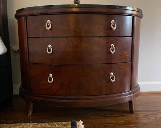 Thomasville Bogart collection demilune chest / nightstand