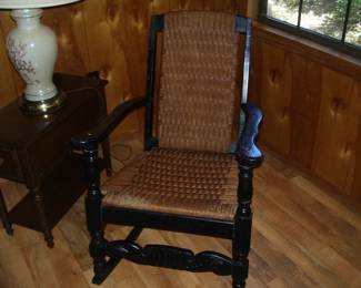 Antique Cane Back & Seat Rocking Chair